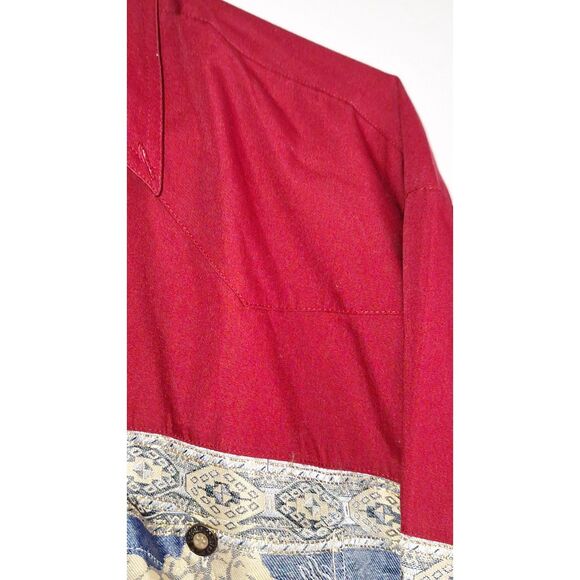 A Buffalo Country Men's Western Shirt Button Front Embellished Eagle XL - Picture 8 of 10